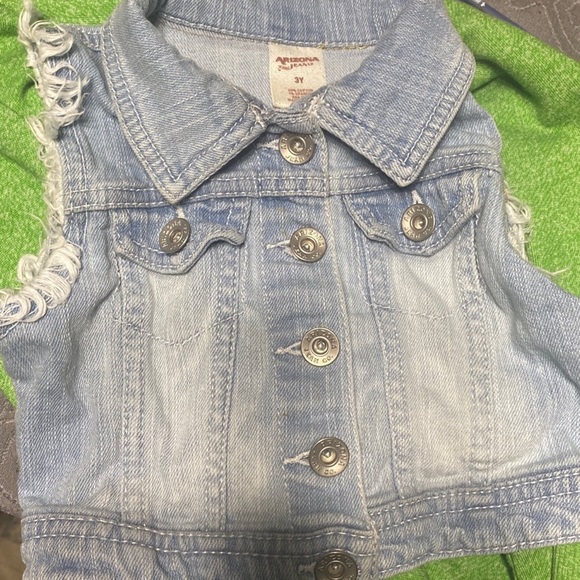Sleeveless Jean Jacket - Picture 1 of 4